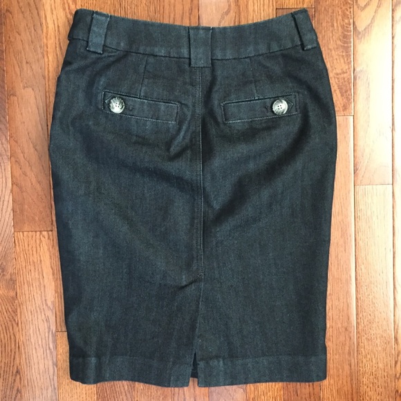 Banana Republic Dark Wash Denim Pencil Skirt - Picture 2 of 5
